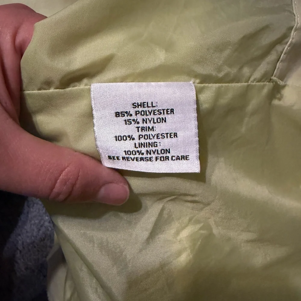 Vintage Women's Pale Yellow Rain/UtilityJacket